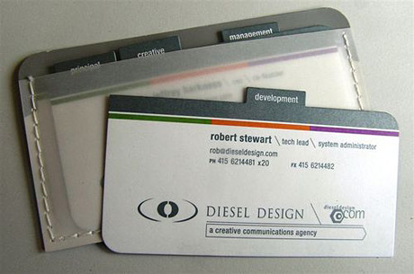ตัวอย่างการออกแบบนามบัตร