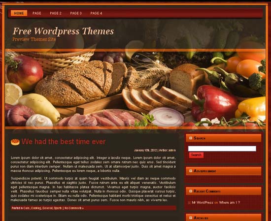 Cooking Secrets WordPress Theme