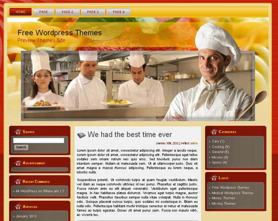 Italian Restaurant WP WordPress Theme