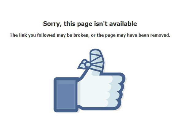 Err Page facebook.com